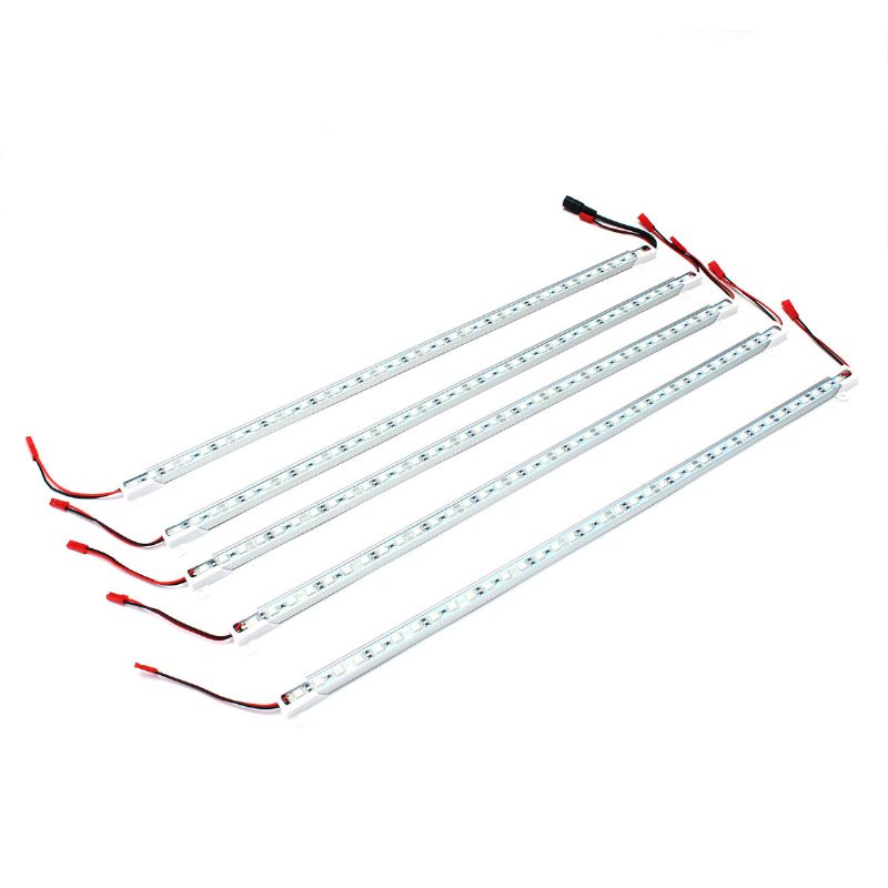 5pcs 50cm Smd5050 Nevodotesné 5:1 Led Pásové Svetlo + 5a Napájací Adaptér Pre Pestovanie Rastlín V Záhrade Dc12v