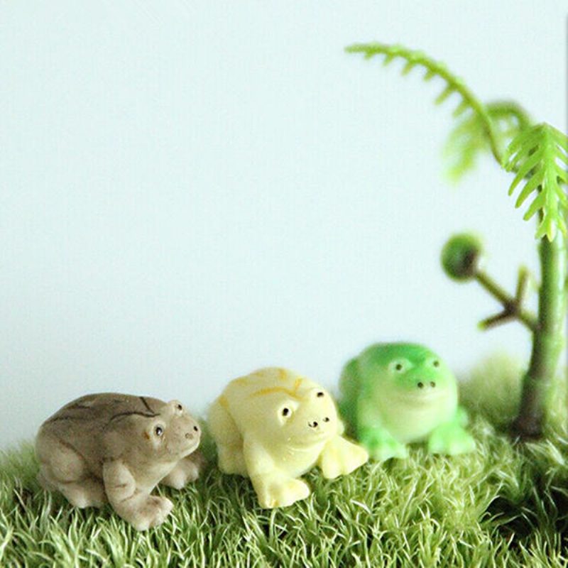 Diy Craft Krajina Minni Frog Črepníková Rastlina Záhradná Dekorácia