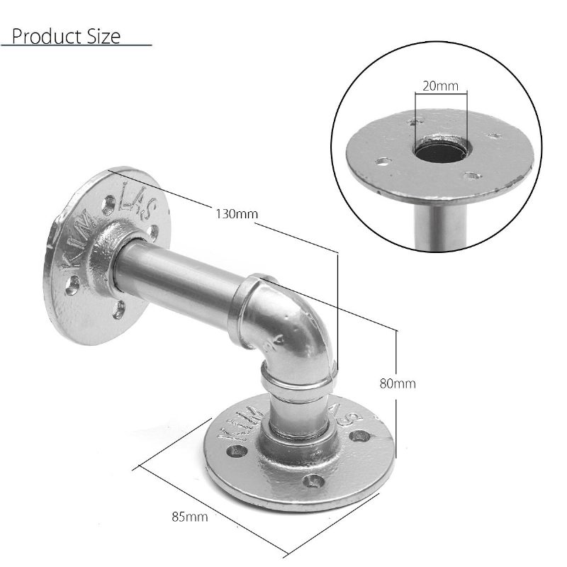 Držiak Na Police Na Železné Potrubie Podporuje Nástenný Priemyselný 13 cm