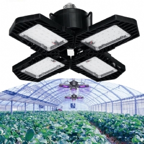 E26/e27 132led Grow Light 2835 Full Spectrum 4 Blades Hydroponic Plant Veg Flower Lamp Ac85-265v