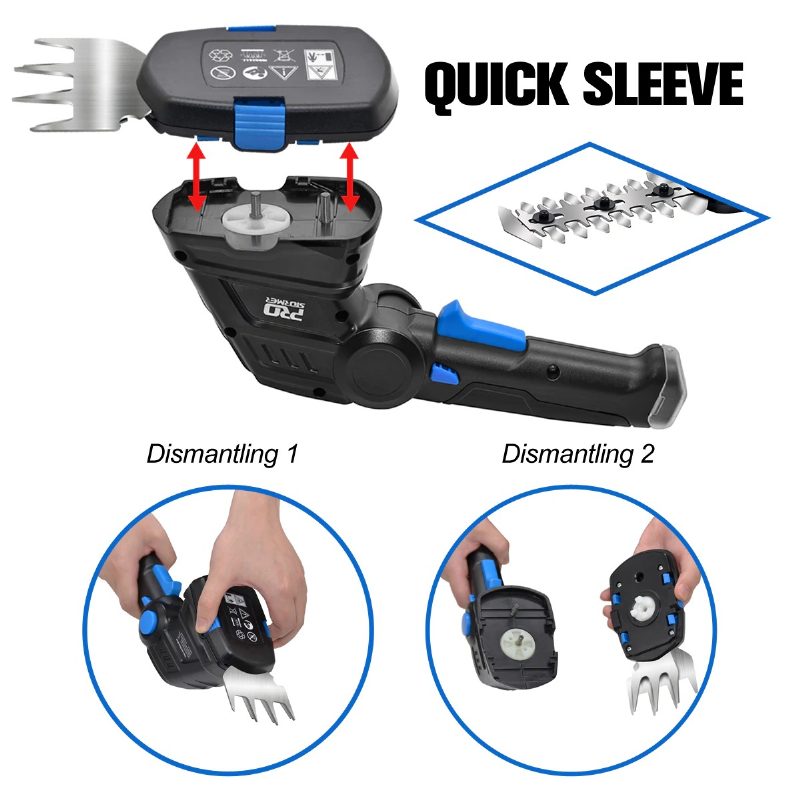 Elektrické Nožnice Na Živý Plot 2 V 1 Bezdrôtové 3.6 V Usb Pre Domácnosť