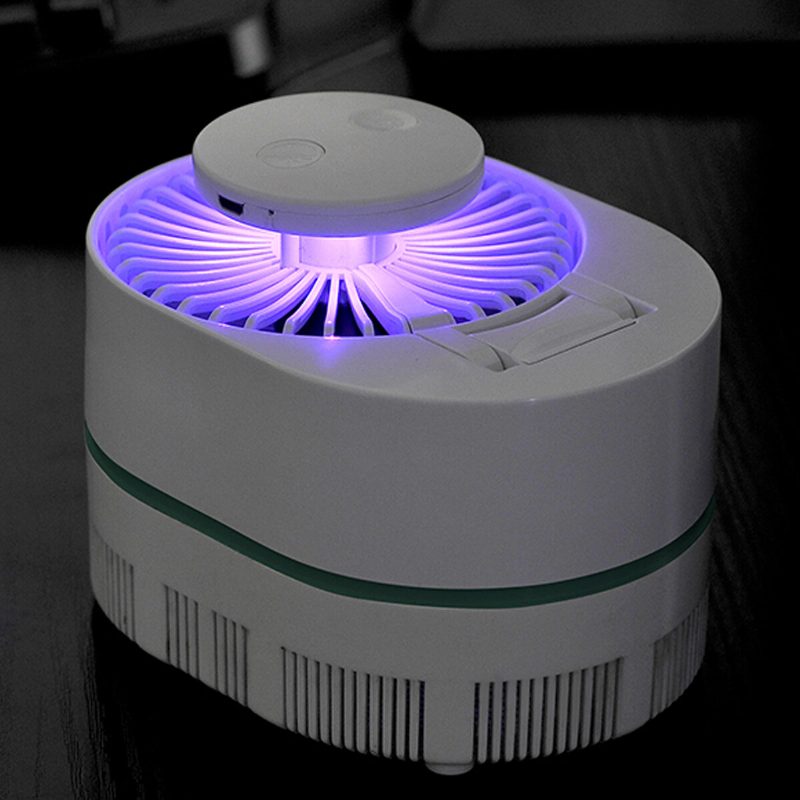 H35844 Mosquito Eradicatio Stolný Ventilátor 3-rýchlostné Rýchlosti Vetra Led Svetlo Chladiace Ventilátory Usb Nabíjací Proti Komárom