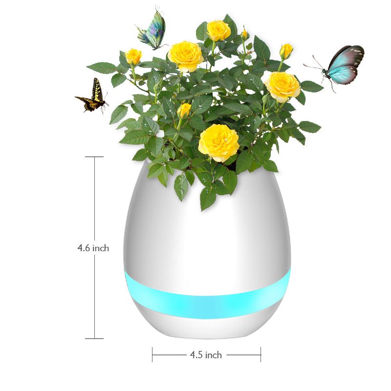 Hudobný Kvetináč Smart Touch Plant Play Sedemfarebná Lampa Klavírna Led Svetlo Bluetooth