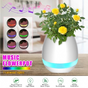 Hudobný Kvetináč Smart Touch Plant Play Sedemfarebná Lampa Klavírna Led Svetlo Bluetooth