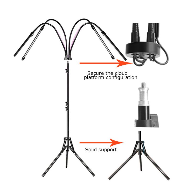 Led Lampa Na Pestovanie Rastlín So Statívom Svetlá Na So Pre Izbové Rastliny