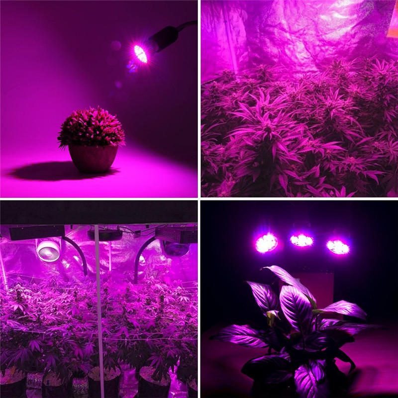 Led Žiarovka Grow Light E27 2835 Smd Full Spectrum Plant Hydroponic Aquarium Ac85-265v