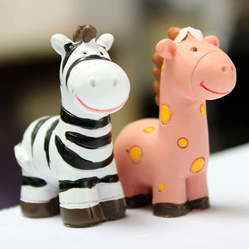 Mini Cute Zebra Micro Krajina Dekorácie Záhradná Diy Dekor