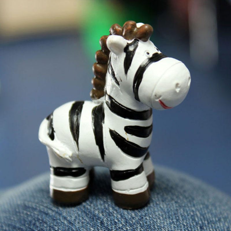 Mini Cute Zebra Micro Krajina Dekorácie Záhradná Diy Dekor