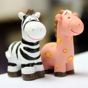 Mini Cute Zebra Micro Krajina Dekorácie Záhradná Diy Dekor