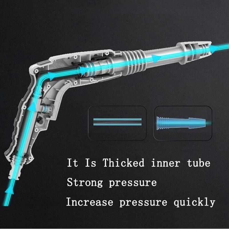 Záhradná Vodná Pištoľ S Vysokotlakovou Hadicou S Tryskou