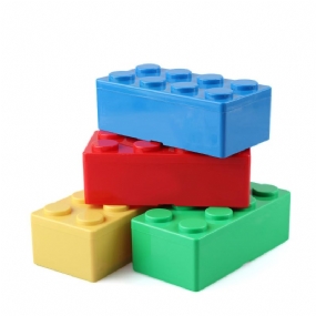 1ks Kreatívny Úložný Box Tvary Stavebných Blokov Vanzlife Plastová Škatuľka Ktorá Šetrí Miesto Prekrývajúca Sa Pracovná Plocha Praktický Organizér Na Ukladanie Do Kancelárie