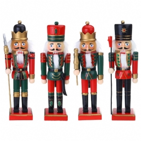 25 cm Klipy Bábkové Vojaci Vianočné Ozdoby Závesné Drevené Darčeky V Tvare Malého Vojaka