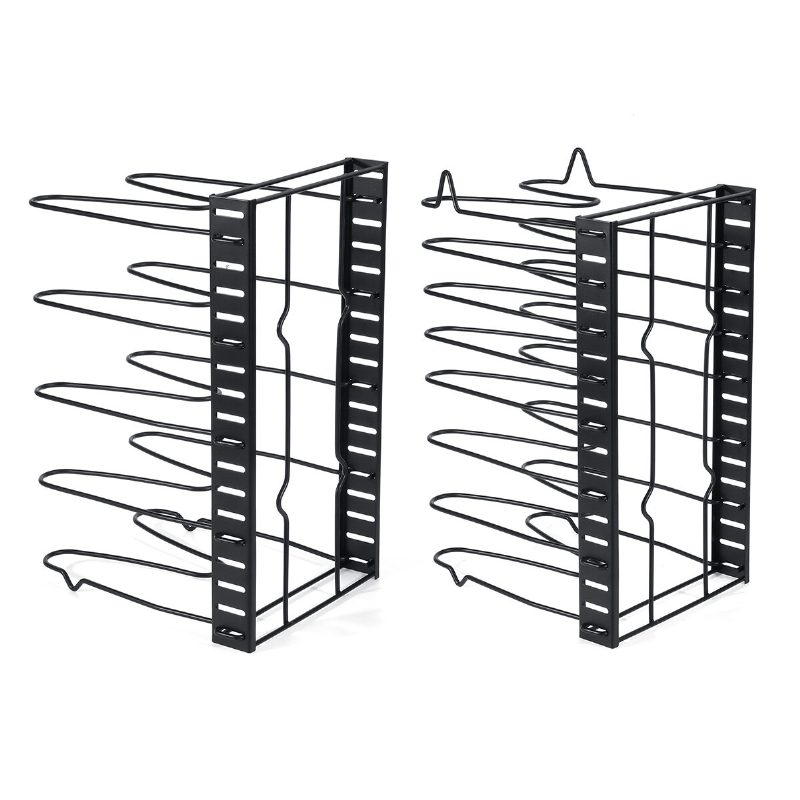 5/8 Poschodové Kuchynské Úložné Stojany Organizér Panvica Veko Na Riad Stojan Na Špajzu