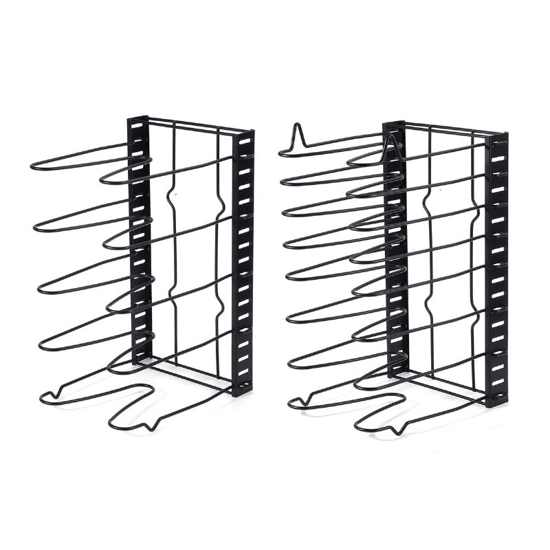 5/8 Poschodové Kuchynské Úložné Stojany Organizér Panvica Veko Na Riad Stojan Na Špajzu
