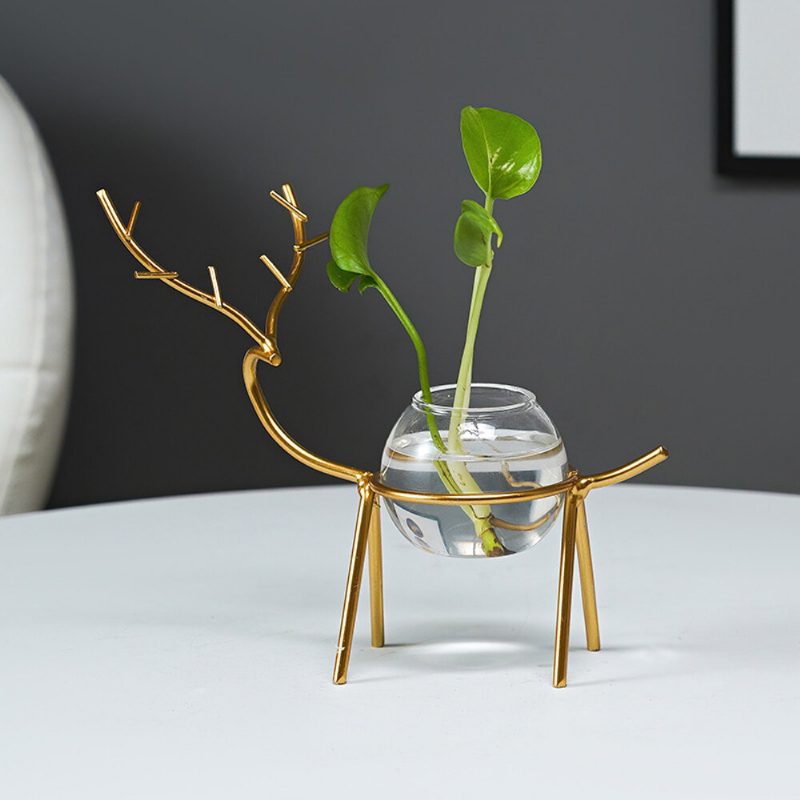 Stolová Hydroponická Váza Dekorácia Kvetináčov Fresh Desktop Malá Nádrž Na Ryby Kancelársky Stôl Obývacia Izba Kreatívna Vázy S Rastlinami