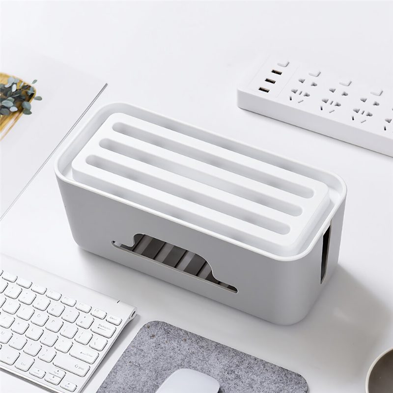 Multifunkčný Box Na Správu Káblov Zásuvka Počítač Office Desktop Organizer Príslušenstvo Puzdra Na Elektronické Ukladanie