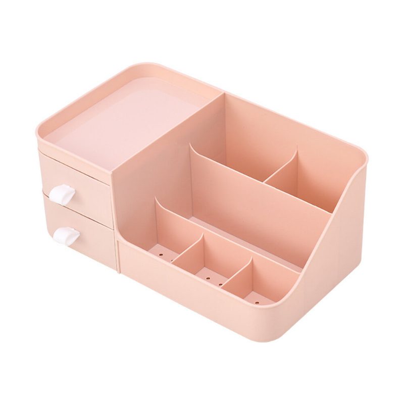 Organizér Na Make-up Plastový Úložný Box Na Kozmetické Rúže Veľkokapacitný Stolík So Zásuvkou Na