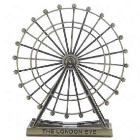 Retro Kov The London Eye Ornament Ruského Kolesa Anglicko Budova Domáca Kancelária Kreatívne Stolové Dekorácie Model Suveníry Darčeky