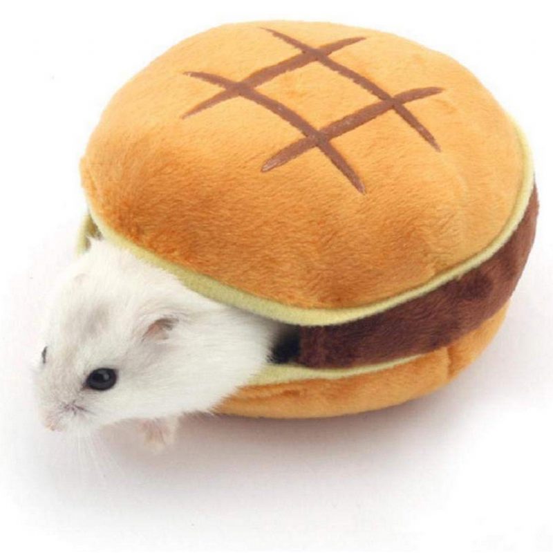 Hamster Hamburger Mäkká Útulná Posteľ Na Spanie Zábavná Hračka