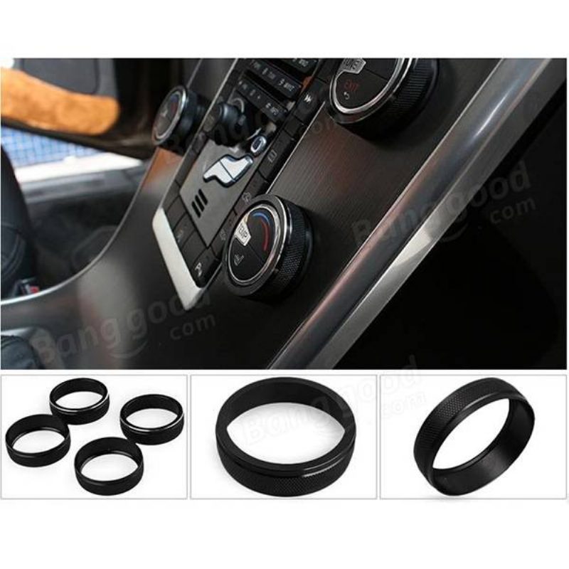 1ks Car Alu Dekoratívne Kryty Stereo A/c Gomb Circles Ring Pre Volvo S60 V60 Xc60 S60l S80 V40