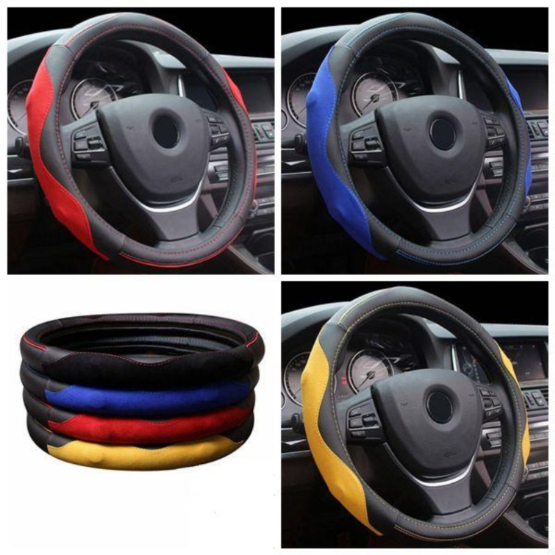 38 cm Kožený Návlek Na Auto Oceľový Krúžkový Multicolor