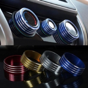 3ks/sada Cars Alu Decoration Stereo Klimatizačný Krúžok Na Gombík Pre Honda New City Vezel Fit Xrv