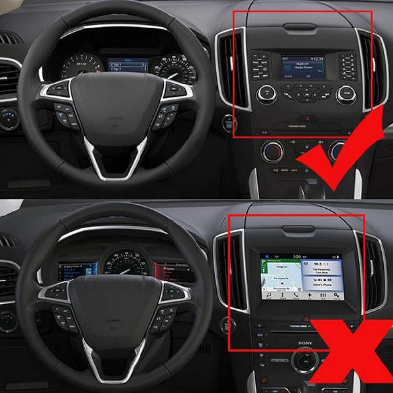 4ks/sada Cars Alu Decoration Stereokruhový Krúžok Otočného Gombíka Klimatizácie Pre Ford Edge