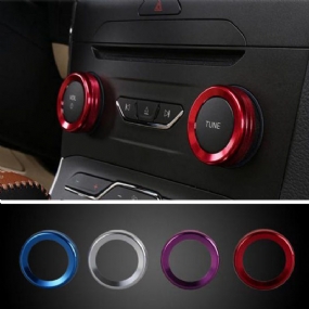 4ks/sada Cars Alu Decoration Stereokruhový Krúžok Otočného Gombíka Klimatizácie Pre Ford Edge