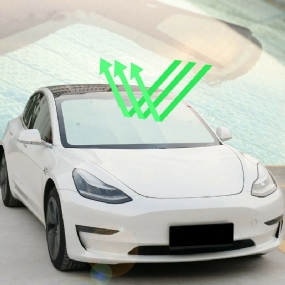 Predné Okno Sklo Slnečná Clona Tepelný Štít Rohož Pre Tesla Model 3