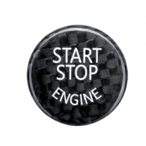 Štart Stop Tlačidlo Motora Spínač Auta Kryt Carbon Black Pre Bmw F/g Classis F01 F02 F10 G37