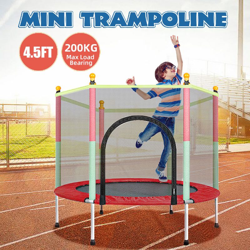 \u3010eu Direct\u3011round Home Vnútorná Trampolína Detská Skákacia Posteľ Deti Dospelí Nástroje Na Cvičenie Fitness Podložka