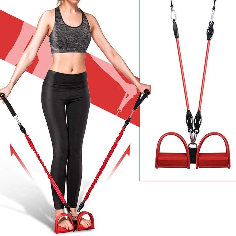 120 cm Lano Na Cvičenie Jogy Pilates Odporový Pás Vyrobený Z Peny Šetrnej K Životnému Prostrediu + Vysoko Elastická Latexová Trubica Šport Fitness Gym Rally Waist Tool