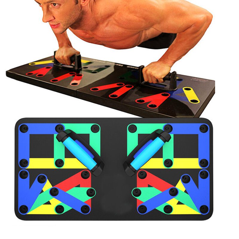 14 V 1 Multifunkčné Skladacie Push Up Board Domáca Posilňovňa Svalový Tréning Pomôcky Na Fitness Cvičenie