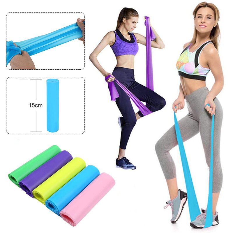 1.5 M Gumy Na Cvičenie Jogy Fitness Pilates Flexbands Gym Training Stretch Pás