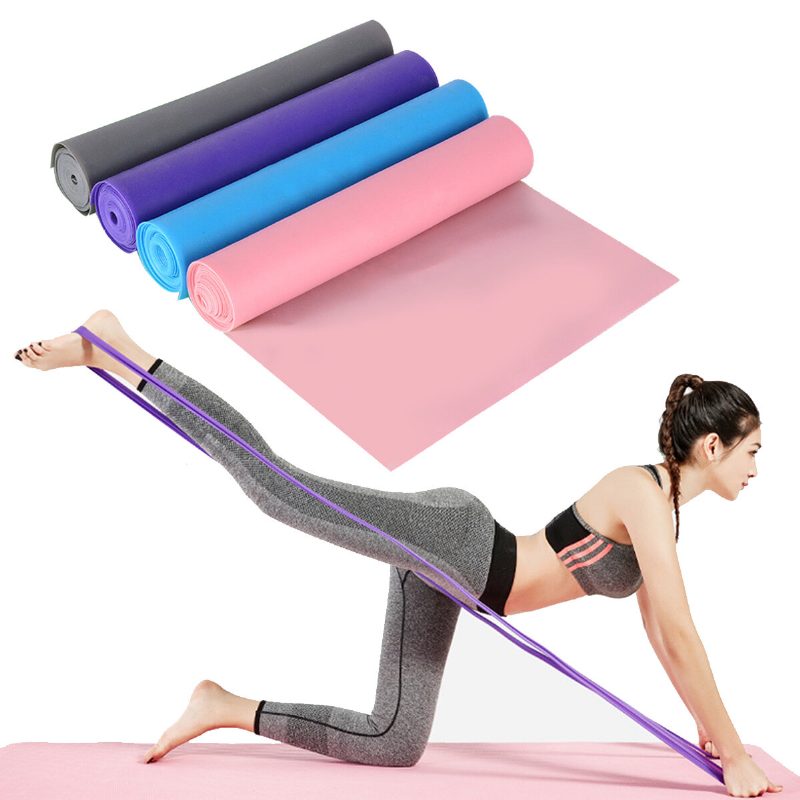 1.5 M Protišmykový Elastický Pás Na Jogu Na Cvičenie Pilates Resistance Band Domáca Posilňovňa Nástroje Na