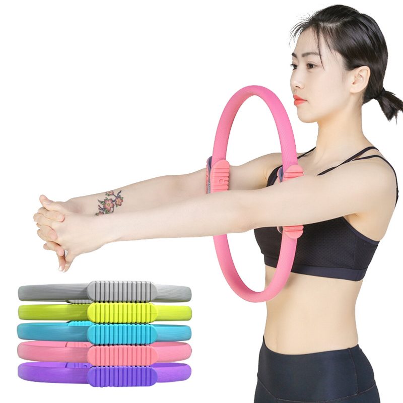 38 cm Dvojitý Úchop Pilates Ring Circle Súprava Súprav Na Tvarovanie Postavy Šport Fitness Cvičenie Jogy