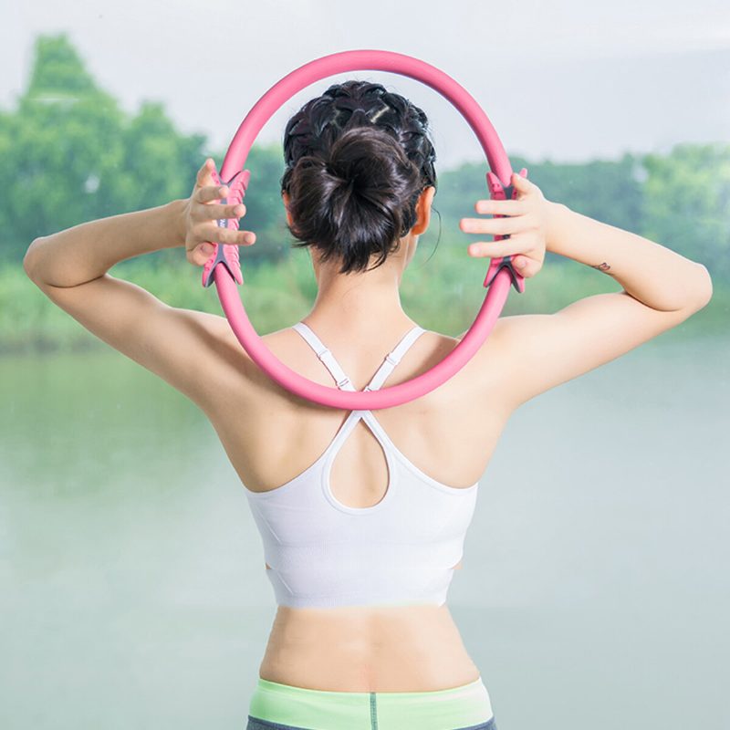 38 cm Dvojitý Úchop Pilates Ring Circle Súprava Súprav Na Tvarovanie Postavy Šport Fitness Cvičenie Jogy