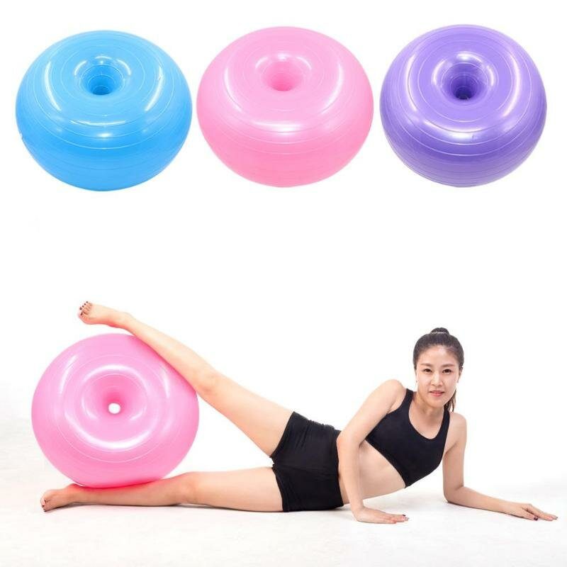 50 cm Loptičky Na Jogu Donut Cvičenie Proti Prasknutiu Bola Fitness Lopty Protišmykové Do Posilňovne Pilates Masážna Lopta S Pumpou