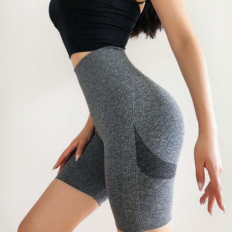 Dámske Šortky Na Jogu S Vysokým Pásom Nylon Spandex Fitness Posilňovňa Cvičenie Beh Šport Activewear Control Zdvíhanie Zadku Priedušné Na Letné Športy