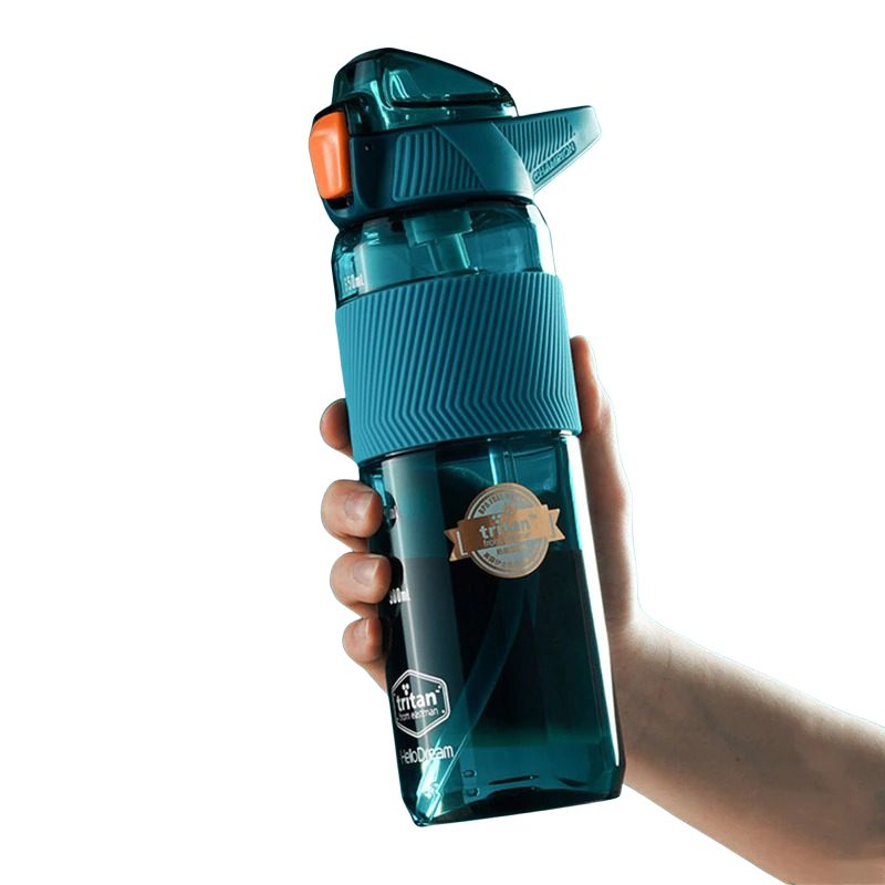 Fľaša Na Vodu Tritan So Slamkou A Ekologickou Trvanlivou Posilňovňou