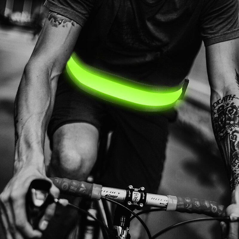 Led Bežecký Reflexný Pás Vodotesný 3 Režimy Blikajúce Nočné Výstražné Svetlo Pás Vonkajšia Chôdza Na Bicykli