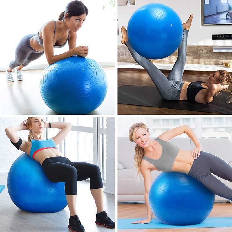 Lopta Na Jogu 65/75 cm Pilates Fitness Balančná Gymnastika Cvičenie Pôrodná Asistentka Pvc