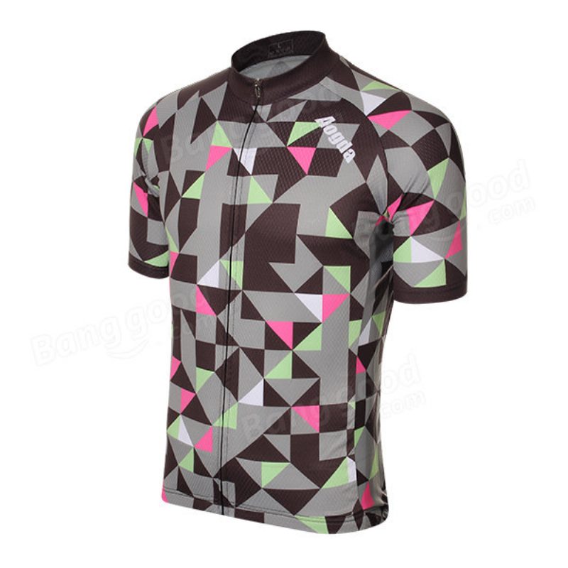 Pánsky Cyklistický Dres Mtb Bicykel Krátky Rukáv Elastický Polyester Priedušný Rýchloschnúci