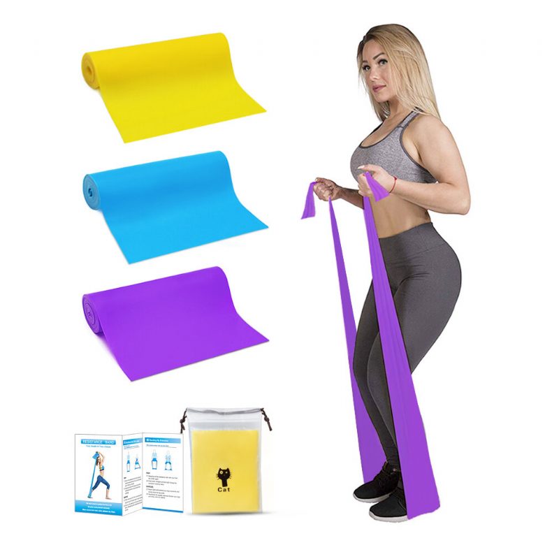 Posilňovacie Gumy Na Jogu 8-24 Lb Tréningové Lano Strečing Pilates Expander Domáca Posilňovňa Fitness