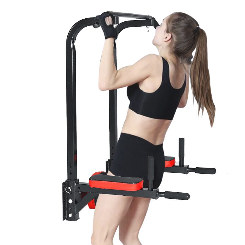 Pull Up Bar Nástenný Držiak Chin Up Dip Station Power Tower Gym Dom Fitness Šport