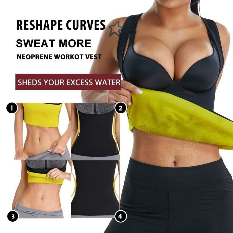 Shirt Vest Womens Hot Sweat Slimming Body Shapers Na Chudnutie