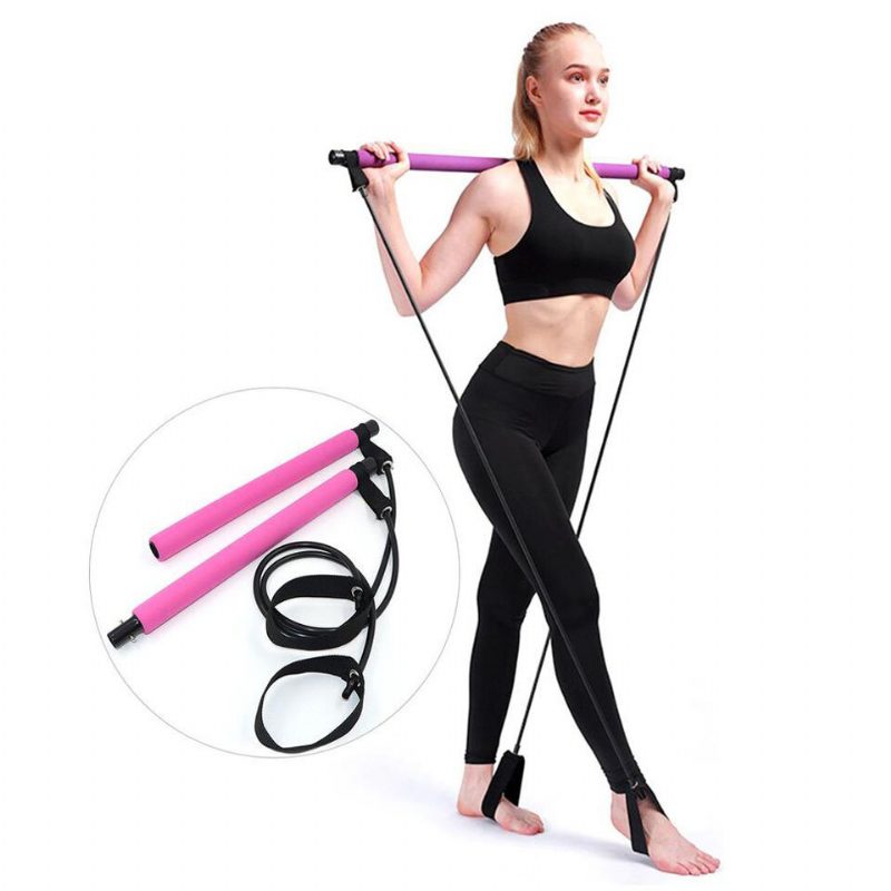 Sťahovacie Tyče Na Jogu Pilates Bar Kit Gumy Na Brucho Body Fitness Šport Posilňovňa Budovy Sťahováky