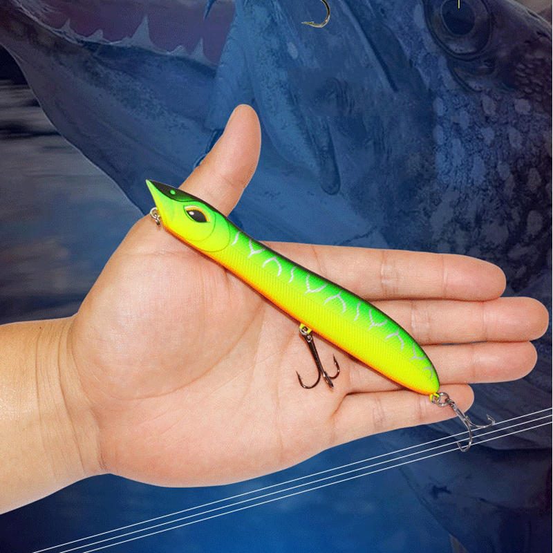 1ks 14cm Topwater Popper Návnada Rybárske Návnady Tvrdá A Náčinie Odhadzovanie Spinning Jigging