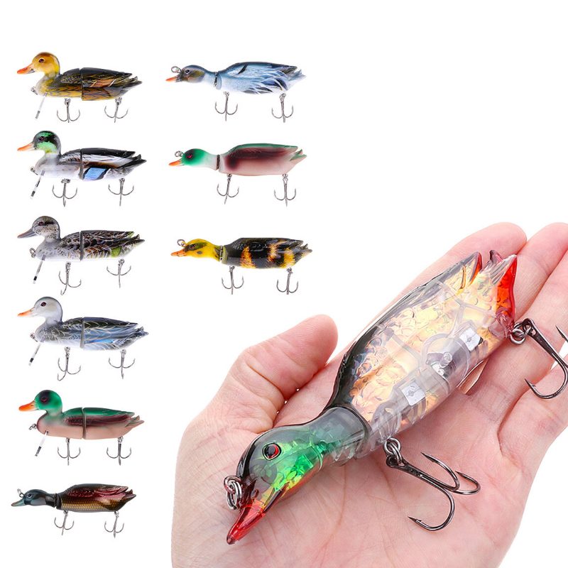 1ks 5'' 13cm 59g 3d Kačica Umelá Rybárska Návnada S Háčikmi Tvrdé Návnady Minnow Topwater Wobler Rybárske Potreby