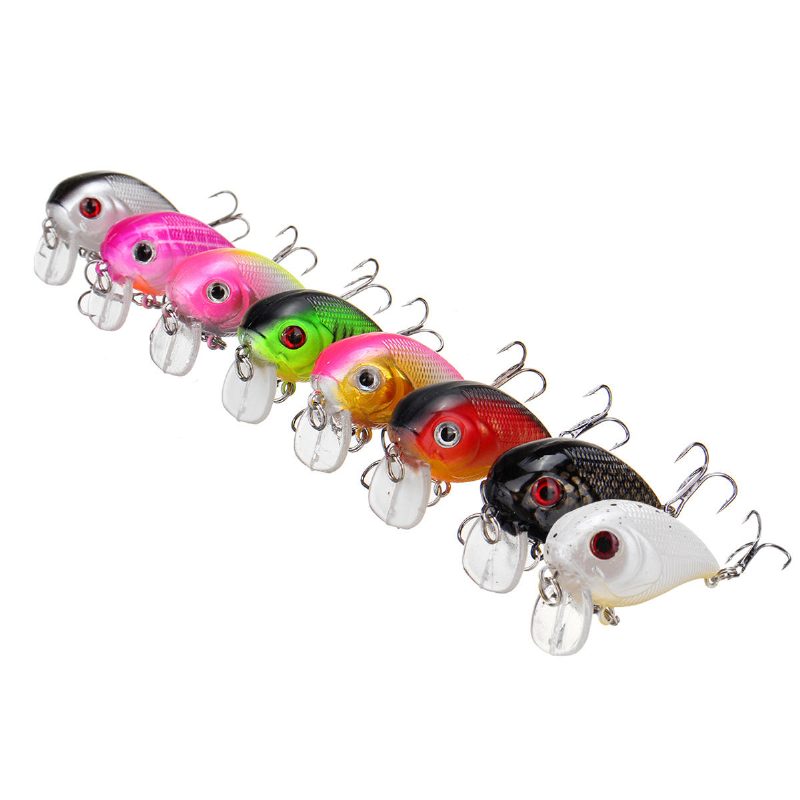 1ks 5cm 8g Wobler Fat Crankbait Rybárska Návnada Umelá Basa Tvrdá Rybárske Potreby